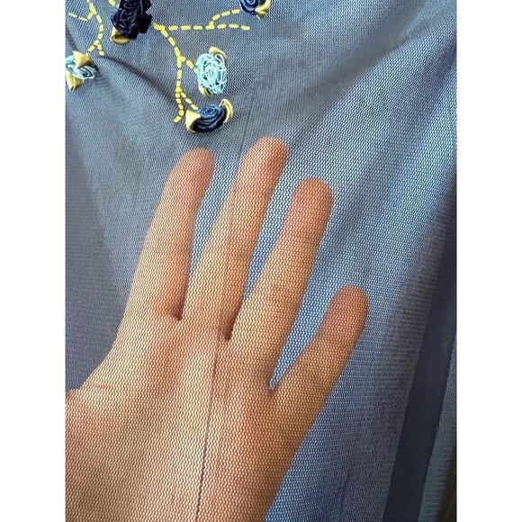 Vintage Rampage Mesh Lace Overlay Maxi Dress Women 3 Sleeveless Floral Fairy Y2K - Picture 6 of 8